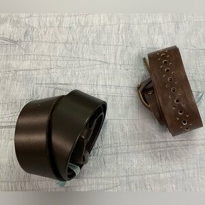 2 Leather Belts CHOOSE 1st or 2nd